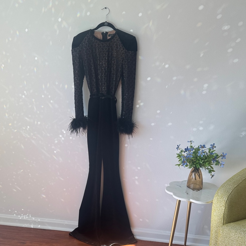 Nadine Merabi MONIQUE BLACK JUMPSUIT